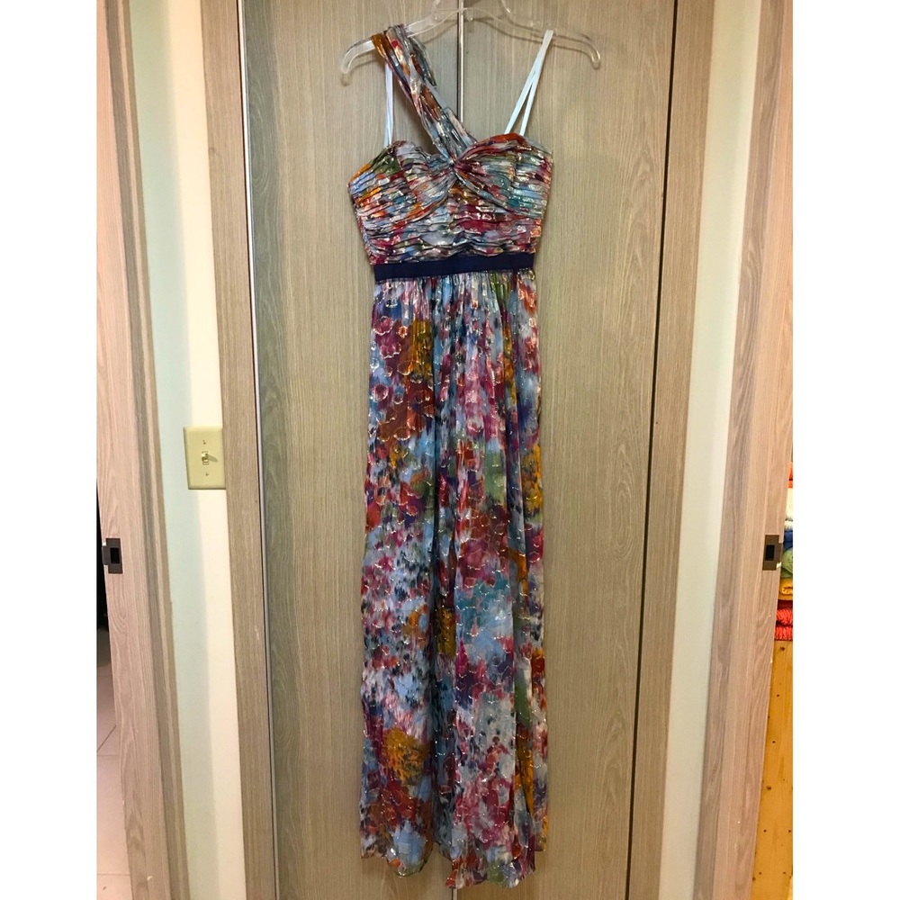 BCBG MaxAzria multi-color evening gown